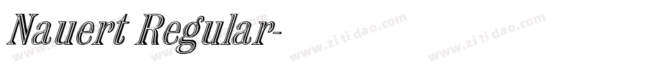 Nauert Regular字体转换